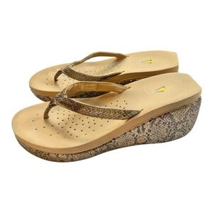 Y2K Volcom Snake Platform Wedge Platform Sandals size 7 Women’s